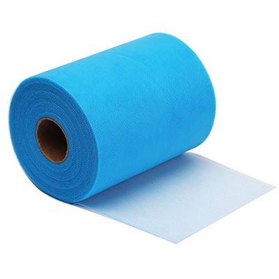 calidad  Organic Plain Mesh Fabric Wholesale Tulle Fabric Soft 100% Polyester Tulle Roll fábrica